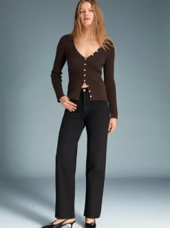 Rouje Denim|Straight-leg Jeans<ABBESSES Jeans DENIM NOIRSTONESIMPLE