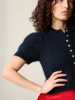 Rouje Knits<ABELINA cardigan Uni Marine