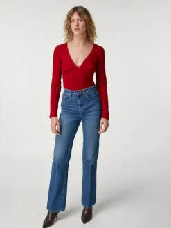Rouje Tops<ABELINE T-Shirt Uni Rouge