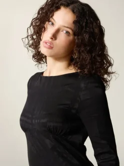 Rouje Dresses<ABIA dress Black Jacquard