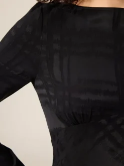 Rouje Dresses<ABIA dress Black Jacquard
