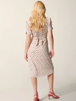 Rouje Dresses<ANAIS dress FLEURETTESAUVAGE ECRU