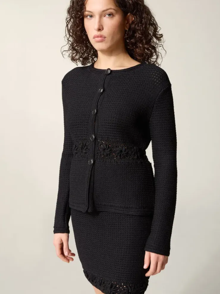 Rouje Knits<ANGELIA cardigan Uni Noir