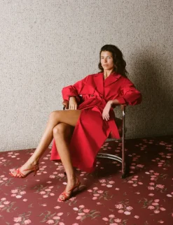 Rouje Jackets & Coats<ARCHIBALD trench coat Uni Rouge