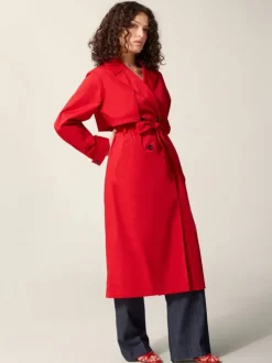 Rouje Jackets & Coats<ARCHIBALD trench coat Uni Rouge