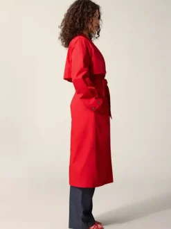 Rouje Jackets & Coats<ARCHIBALD trench coat Uni Rouge