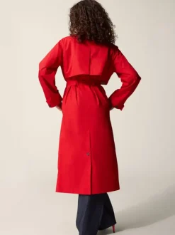 Rouje Jackets & Coats<ARCHIBALD trench coat Uni Rouge