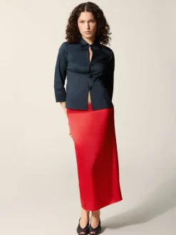 Rouje Tops<AVA shirt Uni Marine