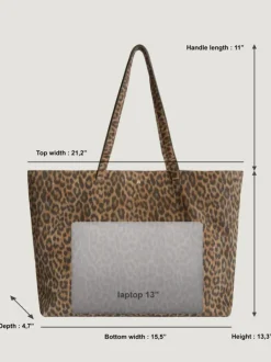 Rouje Bags<CABAS bag Croute Léopard