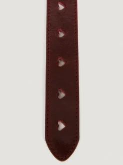 Rouje Belts<COEUR Belt Cuir Bordeaux