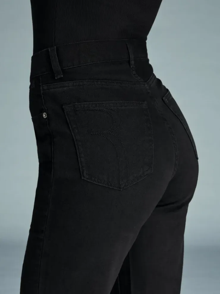 Rouje Denim|Flare Jeans<CONCORDE Jeans Uni Black Stone Simple