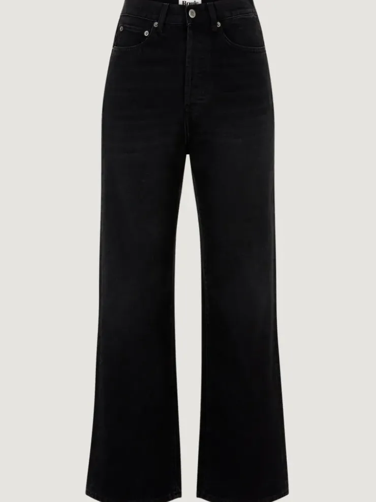Rouje Denim|Flare Jeans<CONCORDE Jeans Uni Black Stone Simple