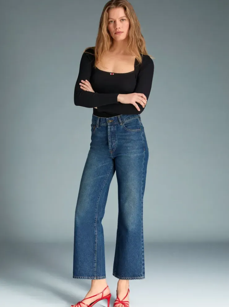 Rouje Denim|Flare Jeans<CONCORDE Jeans UNI INDIGOORIGINAL