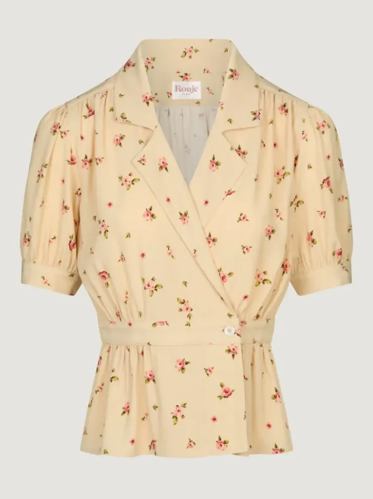 Rouje Tops<DALIA shirt Roses Paille