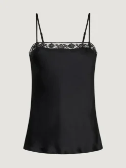 Rouje Tops<DELOULA top Uni Noir