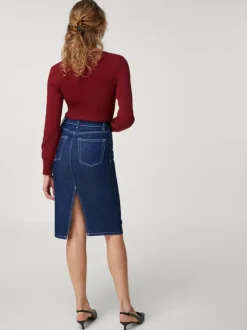 Rouje Skirts<DENITSA skirt Uni indigo rinse