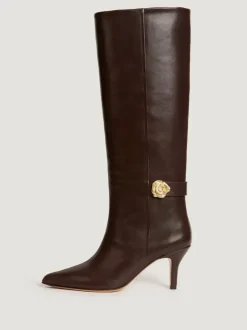 Rouje Shoes<DRAMA boots Cuir Chocolat