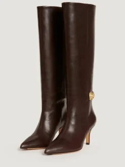 Rouje Shoes<DRAMA boots Cuir Chocolat