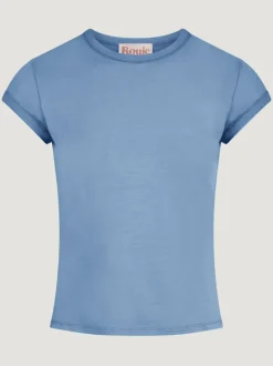 Rouje Tops<FERGUS T-Shirt Uni Bleu