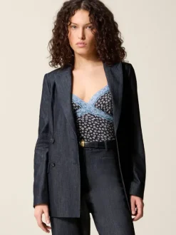 Rouje Jackets & Coats<FLAVIEN jacket DENIM INDIGO