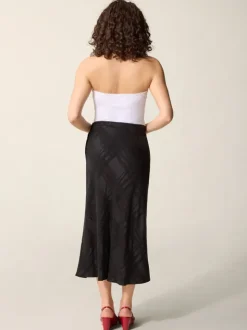 Rouje Skirts<FLORINE skirt Black Jacquard