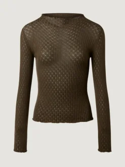 Rouje Knits<GALINA sweater Uni Kaki