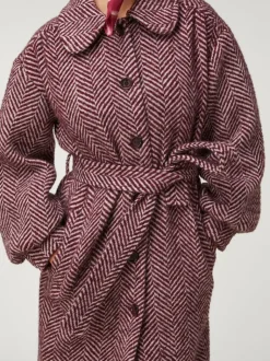Rouje Jackets & Coats<GERARD coat Chevron Bordeaux
