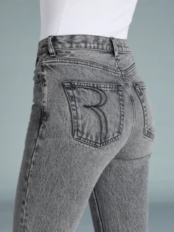Rouje Denim|Straight-leg Jeans<GERMAIN Jeans UNI NOIRVINTAGEWASH