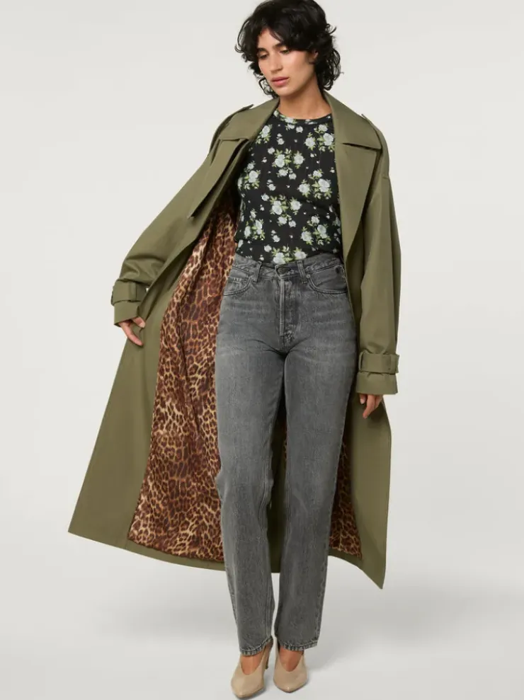 Rouje Jackets & Coats<GWENAELLE trench coat Uni Kaki
