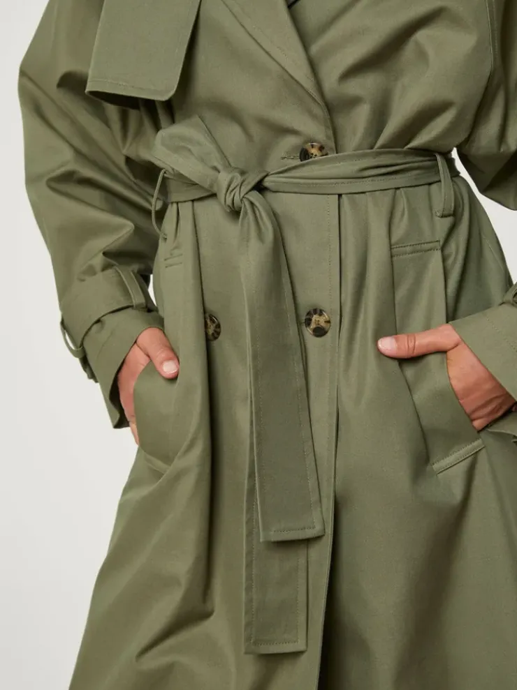 Rouje Jackets & Coats<GWENAELLE trench coat Uni Kaki