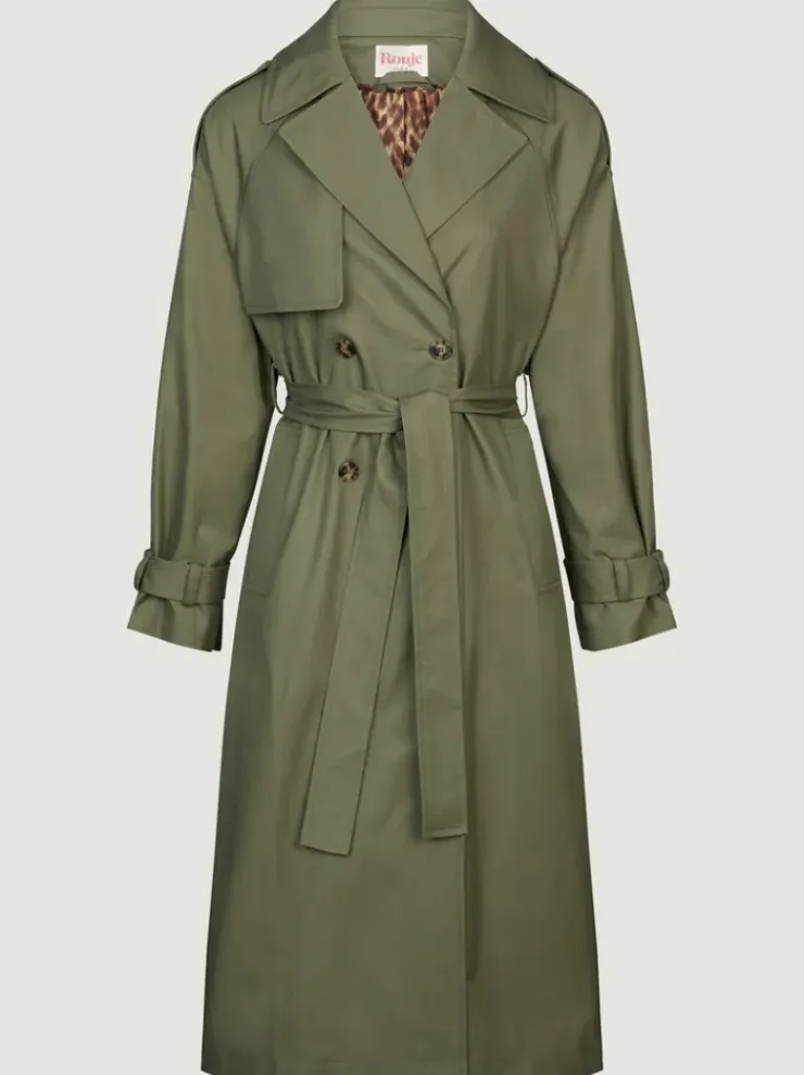 Rouje Jackets & Coats<GWENAELLE trench coat Uni Kaki