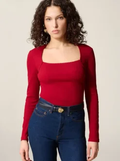 Rouje Tops<IVANKA T-shirt Uni Rouge