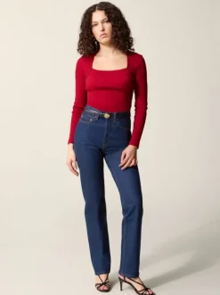Rouje Tops<IVANKA T-shirt Uni Rouge