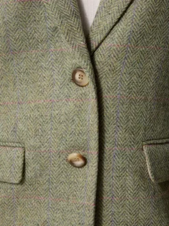 Rouje Jackets & Coats<JACQUES Jacket Chevron Carreaux Menthe