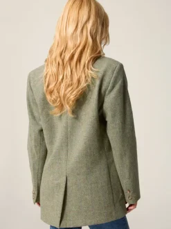 Rouje Jackets & Coats<JACQUES Jacket Chevron Carreaux Menthe