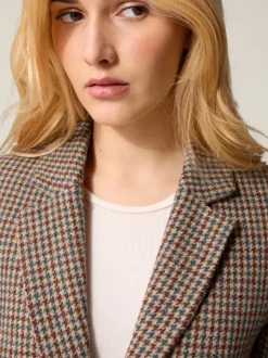 Rouje Jackets & Coats<JACQUES Jacket Pied De Poule Moutarde