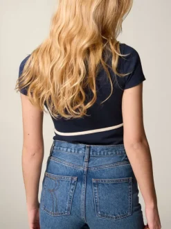 Rouje Tops<KARENE T-Shirt Uni Marine