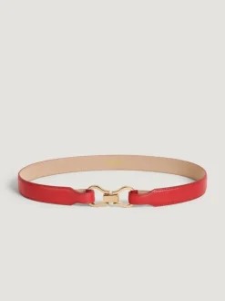Rouje Belts<LAURE belt CUIR ROUGE