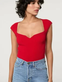 Rouje Tops|Knits<LIDY bodysuit Uni Rouge