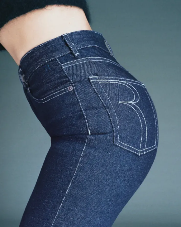Rouje Denim|Flare Jeans<MADELEINE Jeans Uni indigo rinseUNI INDIGORINSE