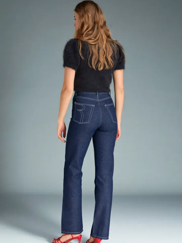 Rouje Denim|Flare Jeans<MADELEINE Jeans Uni indigo rinseUNI INDIGORINSE