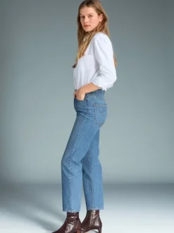 Rouje Denim|Straight-leg Jeans<MARAIS Jeans Indigo double stoneINDIGODOUBLESTONE