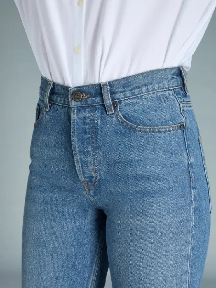 Rouje Denim|Straight-leg Jeans<MARAIS Jeans Indigo double stoneINDIGODOUBLESTONE