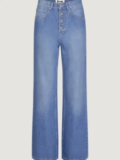 Rouje Denim|Flare Jeans<MONTORGUEIL Jeans Uni Indigo Double Stone