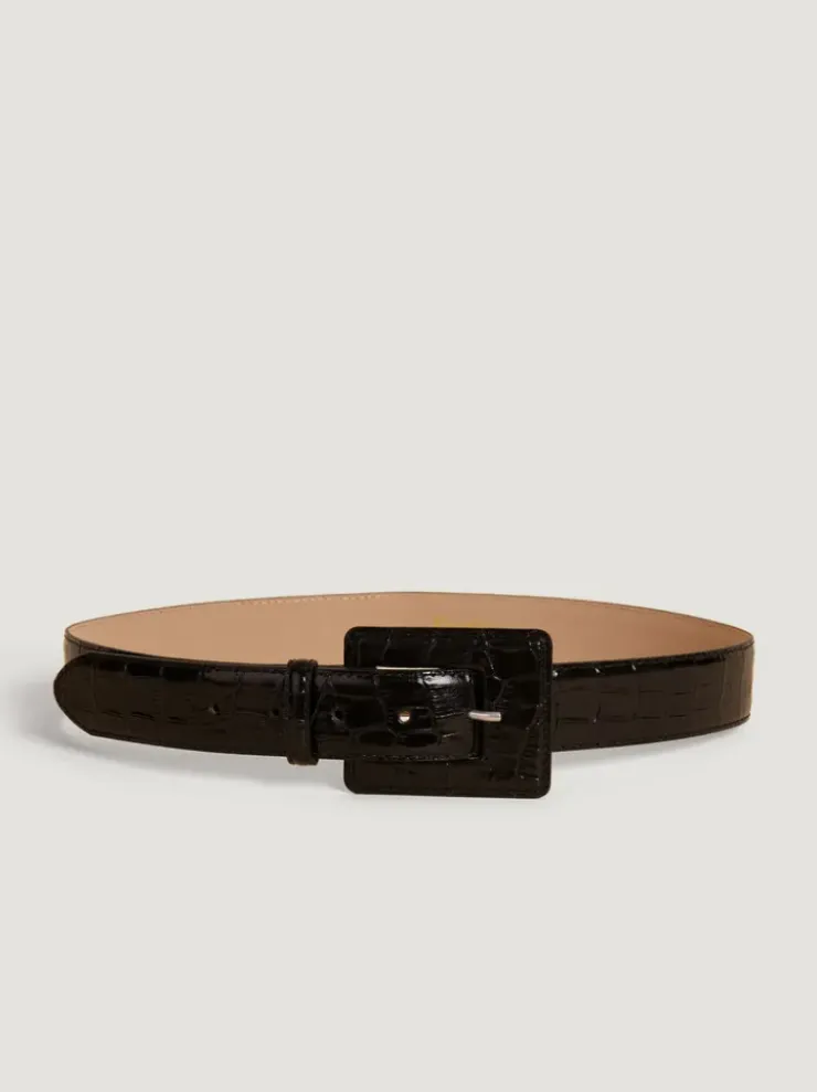Rouje Belts<NAWEL belt Croco Noir