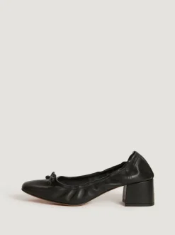 Rouje Shoes<NICOISE pumps Cuir Noir