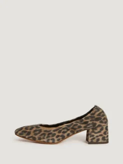 Rouje Shoes<NICOISE pumps Croute Léopard