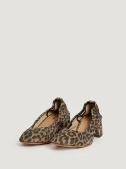 Rouje Shoes<NICOISE pumps Croute Léopard