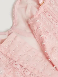 Rouje Lingerie<PACO Bustier top Dentelle Rose
