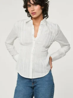 Rouje Tops<PALMY shirt Uni Blanc
